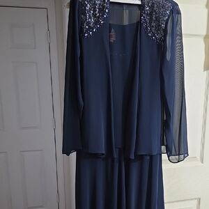 Elegant Navy Blue Women's Dress